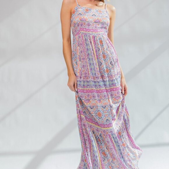 NWT - Easel Printed Maxi Dress Size Small - Picture 4 of 5